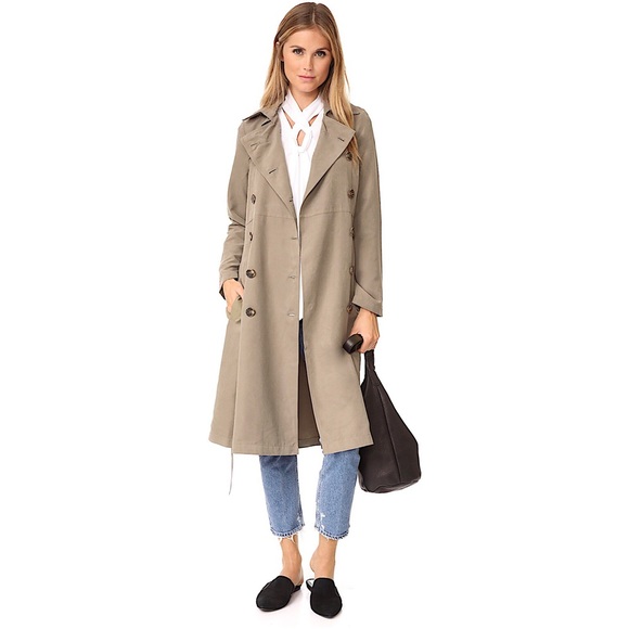 JACK BY BB DAKOTA LEXIA TRENCH COAT (DARK TAUPE) - Picture 1 of 15